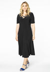 Dress long dropped neck DOLCE - black