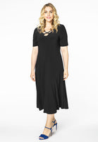 Dress long dropped neck DOLCE - black  - #2