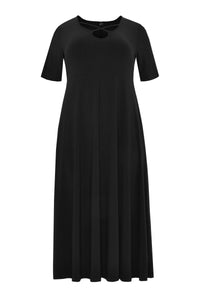 Dress long dropped neck DOLCE - black - #4
