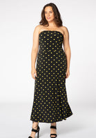 Dress strapless DOTS - black  - #1