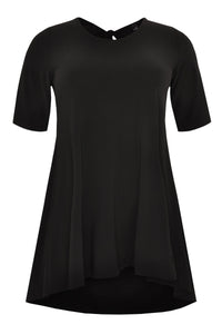 Tunic bow wide bottom DOLCE - black - #4