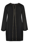 Blouse gold studs VOILE - black - #4