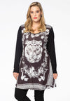 Tunic tiger wide bottom - black - #2