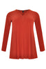 Tunic DOLCE flare v-neck - orange - #4