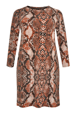 Dress SNAKE jersey - orange  - #4