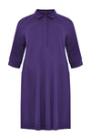 Dress INTERLOCK collar - purple - #4