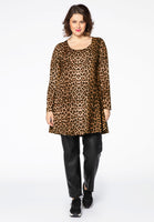 Tunic LEOPARD wide bottom - brown - #2