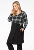 Tunic asymmetric TARA - black 