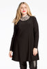 Tunic DOLCE wide bot leopard - black 