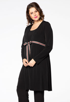 Cardigan DOLCE stripe tape - black  - #1