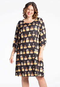 Dress PERFUME wide sleeves - black - #1