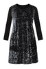 Dress SEQUINS A-line - black  - #4