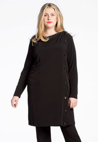 Cardigan DOLCE asymmetric - black - #1