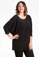 Top DOLCE strass - black  - #1