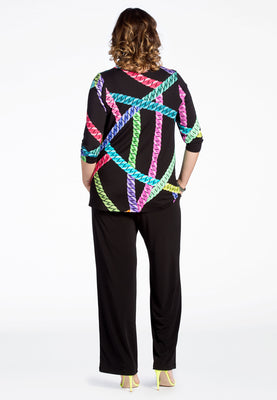 Top NEON CHAINS A-line - black  - #3