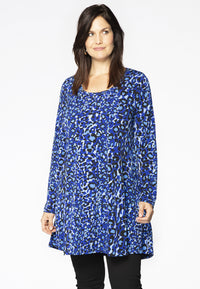 Tunic wide bottom BLUE LEO - blue - #1