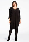 Dress DOLCE v-neck button - black - #1