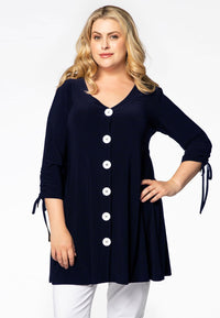 Cardigan wide bottom DOLCE - blue - #1