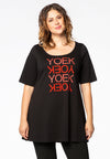 Tunic flare YOEK - black 