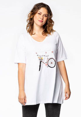 Tunic flare bicycle - white  - #1