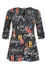 Tunic flare LETTERS - black  - #4