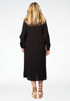 Dress buttoned VISCOSE - black - #3