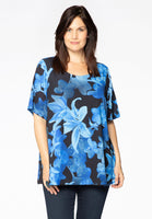 Tunic flare ORCHIDEE - blue - #1