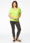 Top double v-neck - green - #2