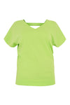 Top double v-neck - green - #4