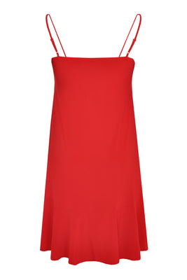 Dress spaghetti straps DOLCE - red  - #3