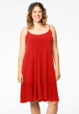 Dress spaghetti straps DOLCE - red  - #1