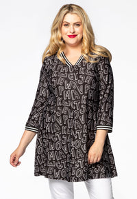 Tunic wide bottom MIA - black - #1