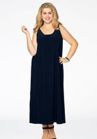 Dress long puckered DOLCE - blue - #1