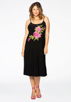 Dress spaghetti rose DOLCE - black - #2