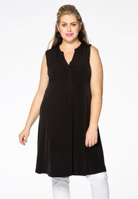 Dress grandad collar DOLCE - black - #1