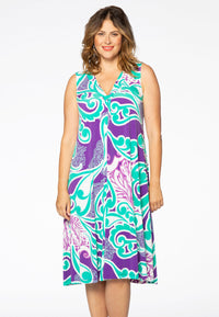 Dress pleated SWIRL - purple - #1