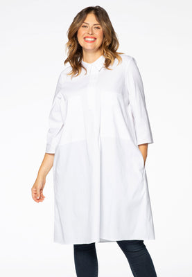 Dress POPLIN - white  - #1