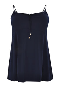 Singlet flare spaghetti DOLCE - blue - #4