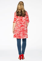 Tunic wide bottom ZEBRA - red  - #3