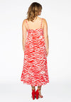 Dress spaghetti ZEBRA - red - #3