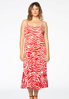 Dress spaghetti ZEBRA - red  - #1