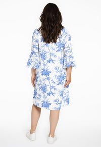 Dress ruffled BAMBOO - white - #3