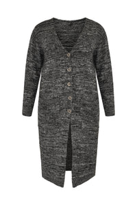 Cardigan mouliné - black - #1