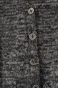 Cardigan mouliné - black - #5