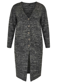 Cardigan mouliné - black - #4