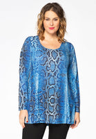 Tunic flare SNAKE - blue - #1