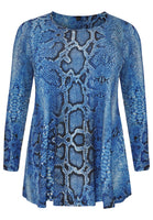 Tunic flare SNAKE - blue - #4