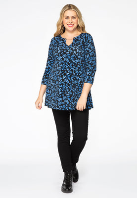 Tunic flare chain MILLEFLEUR - blue - #2