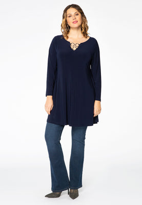 Tunic wide bottom rings DOLCE - blue - #2