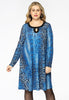 Dress A-line SNAKE - blue